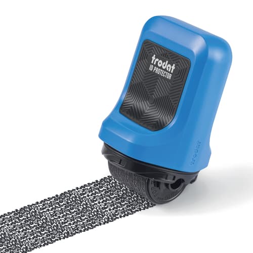 Trodat ID Protektor IRF-25/IDP Stamp Blue Housing Black Insert