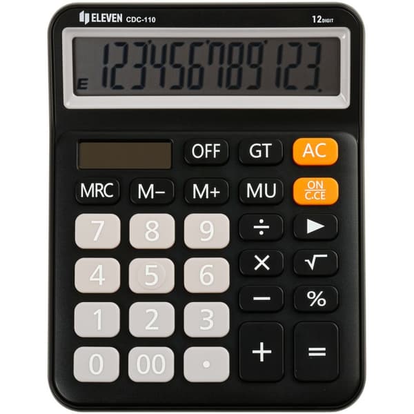 Miniräknare Eleven CDC-110BKE Svart