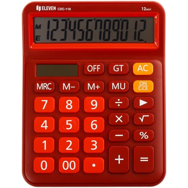 Lommeregner Eleven CDC-110RDE Rød