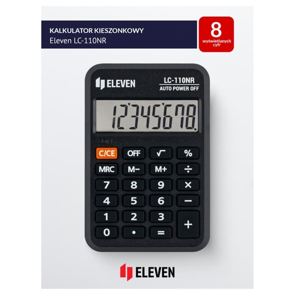 Eleven LC-110NRE Lommeregner Sort