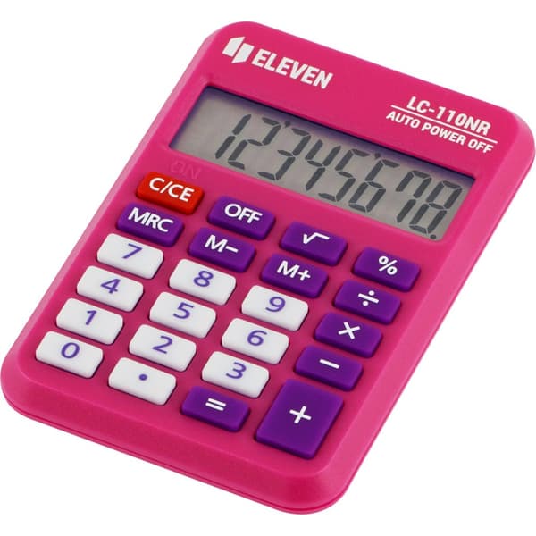 Yksitoista laskin LC-110NR-PKE vaaleanpunainen
