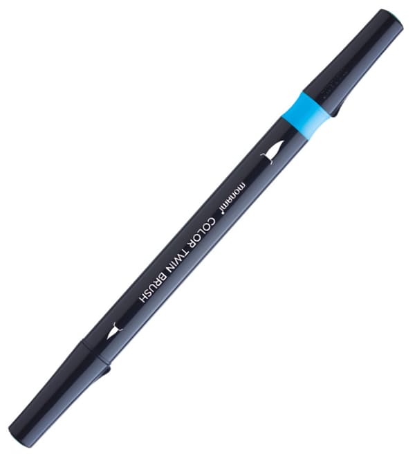 Dobbeltsidet børstespidsmarkører Farve Twin Brush 6 Kol. DESSERT PASTEL Monami (2051009507)