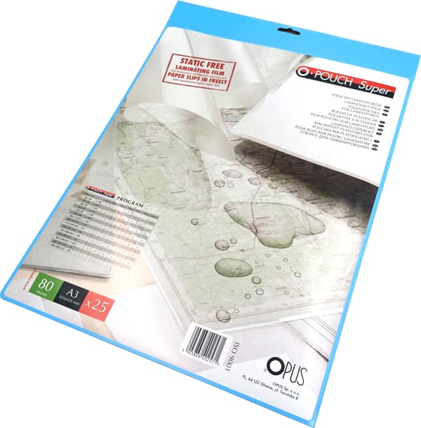 Lamineringsfolie O.POUCH SUPER A3, 80 µm /25st/ FN6225 Opus