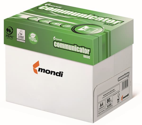Kopiokonepaperi A4 Communicator 80g 2500 arkkia 5 riisiä pahvi