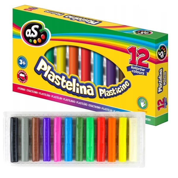 Plasticine AS (Astra) 12 farver AS 303219003