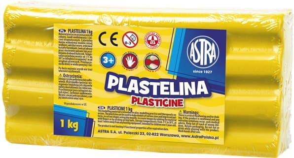 Plasticine 1Kg Gul Astra AS303111002