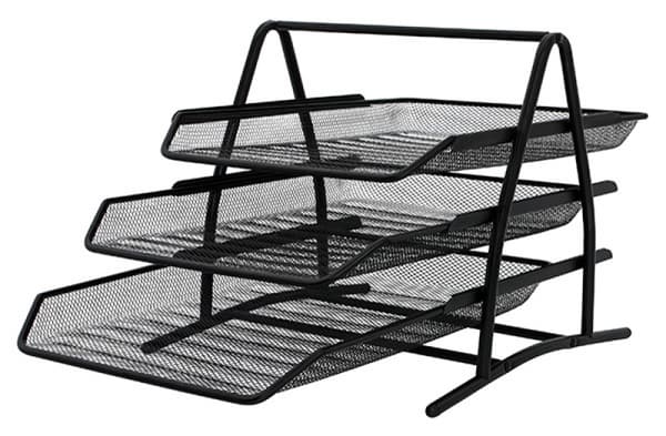 Dokumentfack 3 hyllor Q - Connect Metal Black KF00823