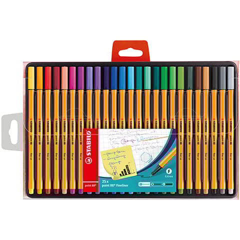 Stabilo Point 88 Fineliner /Sæt med 25/ P8825-1