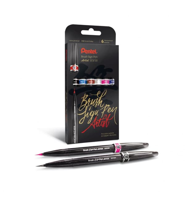 Brush Sign Pen Artist Pentel SESF30C-ST6ACENPVPL