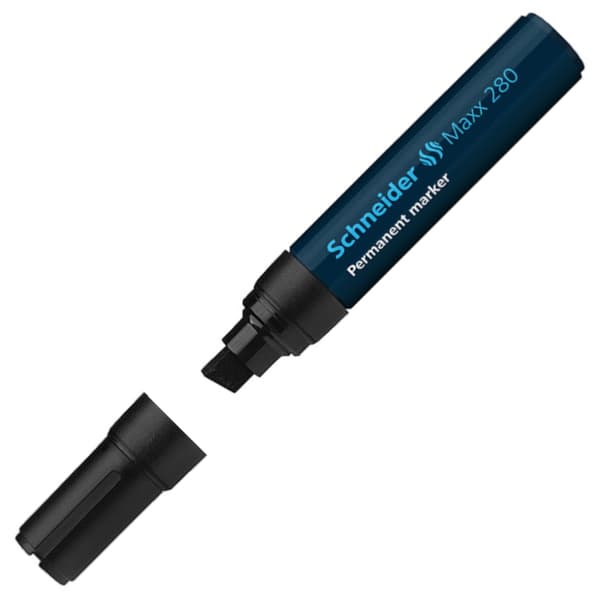 Permanent Marker Schneider Maxx 280 Jumbo Mejsel 4-12mm Sort SR128001