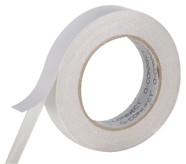 Kaksipuolinen vaahtomuovi teippi 18mmx3m Q-Connect KF17478 SETTI X2 KAPPALETTA