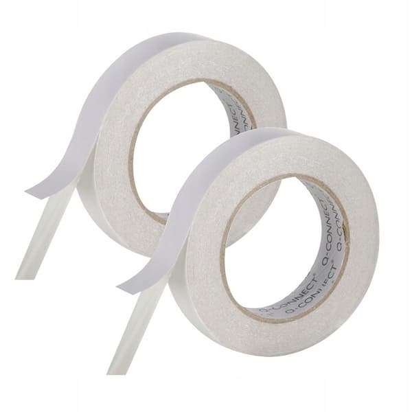 Kaksipuolinen vaahtomuovi teippi 18mmx3m Q-Connect KF17478 SETTI X2 KAPPALETTA