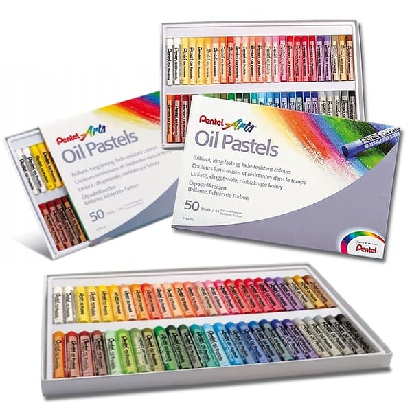 Pentel PHN Oljepastellpennor 50 stycken 48858