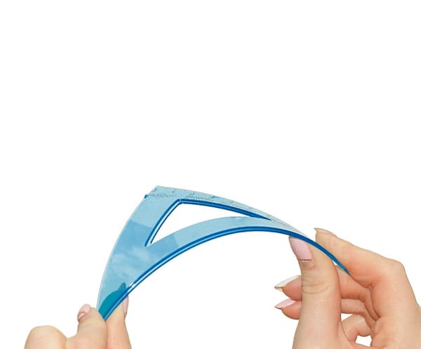 Fapi vinkelmåler 10 cm med lineal Unbreakable 10510K
