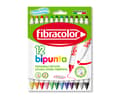 Miniatyrbillede 4 af 4: Fibracolor Bipunta tuscher /12stk/ Dobbeltsidet 584BP12E