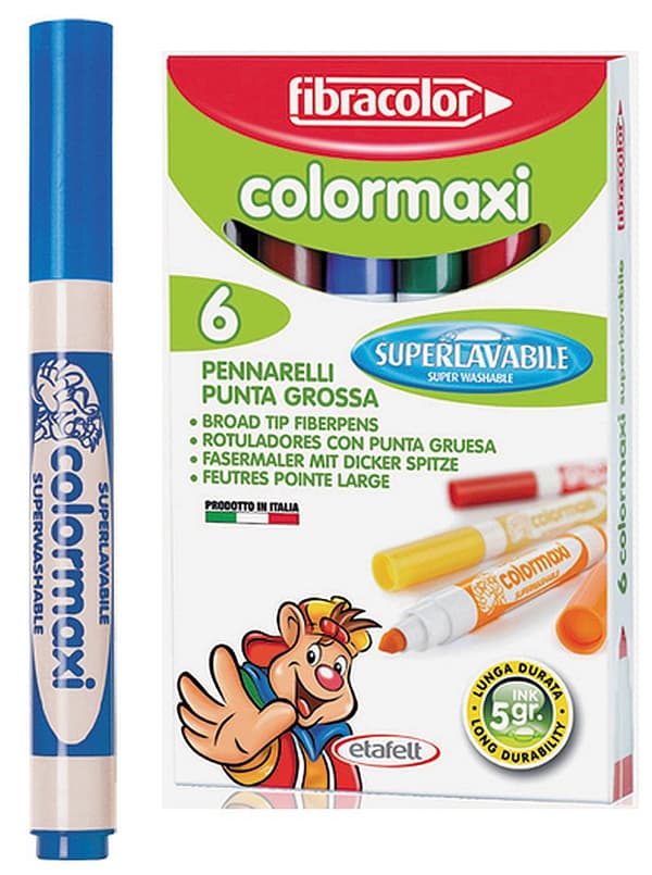 Fibracolor Colormaxi tuscher 6 stk. 0640SW006SC