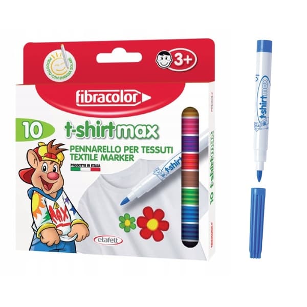 Fibracolor T-Shirt Max T-Shirt Markers 10 stk. 10565TS010SE