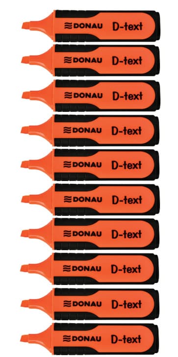 Donau D-Text Highlighter Orange 10 stk.