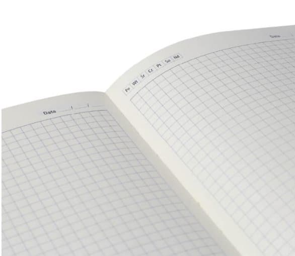 O.Note Berlin Black Notebook A6/128 kvadratiske sider