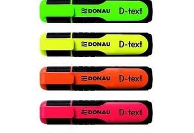 Donau D-Text Highlighters SÆT med 4