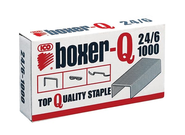 Boxer 24/6 kontorsklammer 1000 x 10 FÖRP