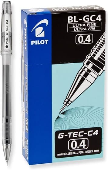Pilot G-Tec C4 Gel Pen Sort