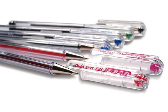 Pentel BK77-B SUPERB Kulspetspenna Röd 0,7mm