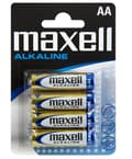 Miniatyrbillede 1 af 2: Alkaline batteri LR06 (AA) Maxell Shrink /4stk/