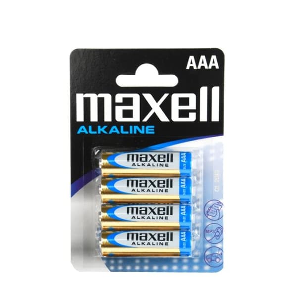 Alkaline batteri LR03 (AAA) Maxell Shrink /PAK 48 stk/