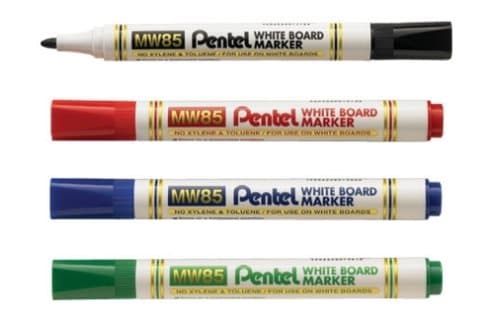 Pentel Dry Erase Markers Set med 4 färger MW85-4W