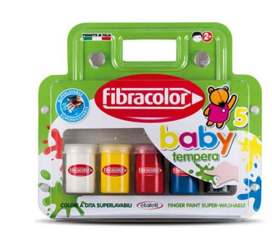 Fibracolor Tempera Baby Maalit lapsille /5kpl/