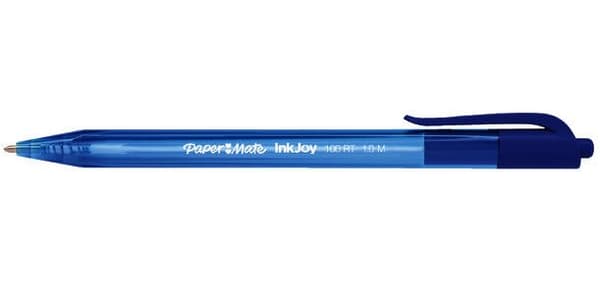 Paper-Mate Inkjoy 100 Blå Automatisk Kuglepen 100 stk