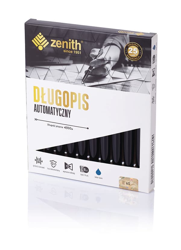 Zenith 60 Automatisk Kulspetspenna Svart 04601001