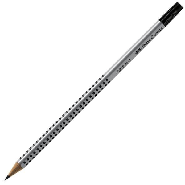 Faber-Castell Grip 2001 HB Penna Med Suddgummi