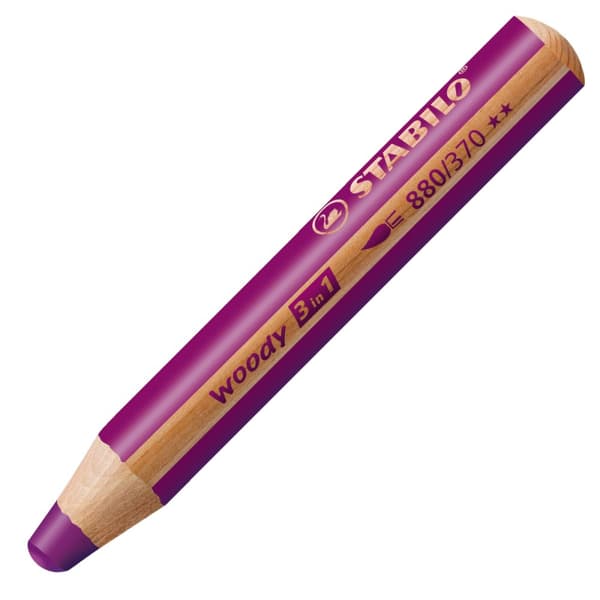 Stabilo Woody 3-i-1 blyant lilla 880/370