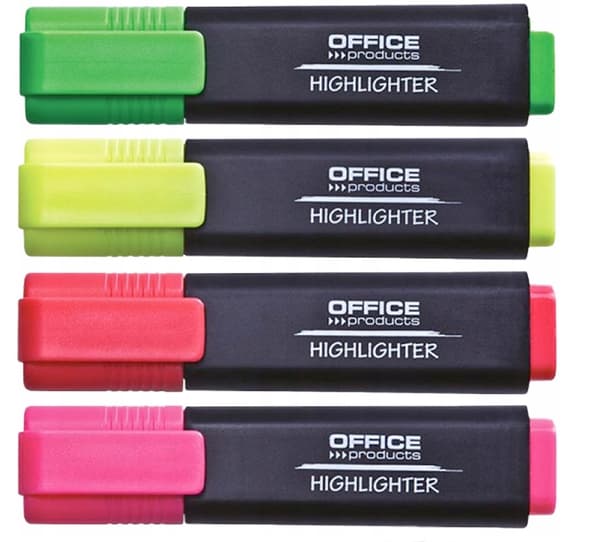 Office Products Highlighter /4 stk/ i etui WB8440WT4 '17055214-99'