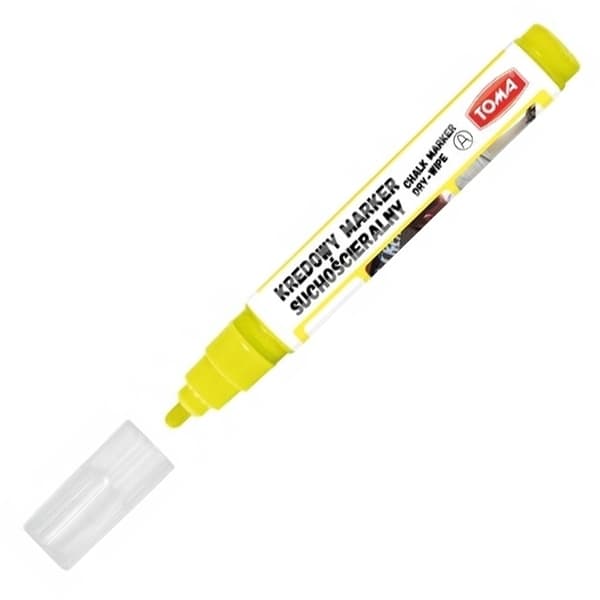 Toma Chalk Marker 296 Yellow Dry Erase 29671