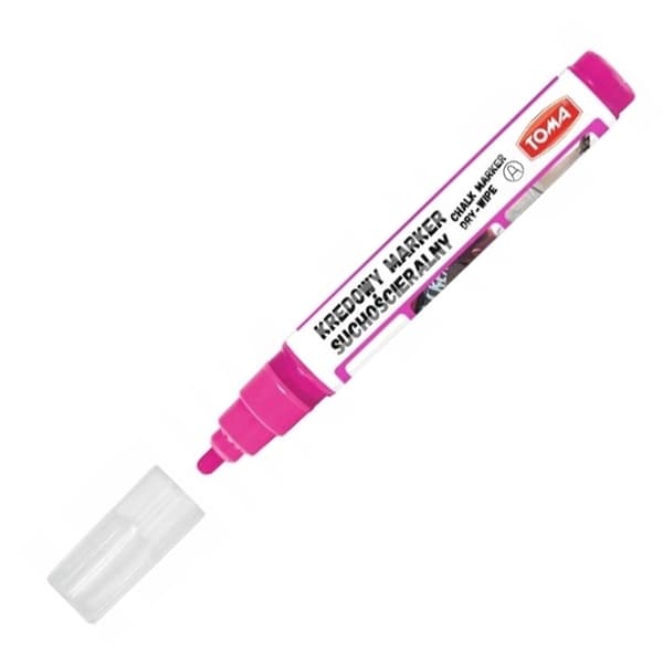 Toma Chalk Marker 296 Pink Dry Erase 29681