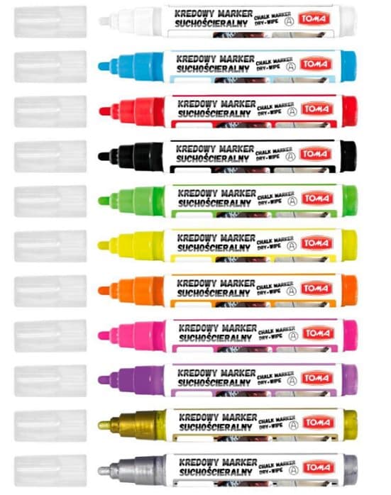 Toma 296 Chalk Marker Orange Dry Erase 29651