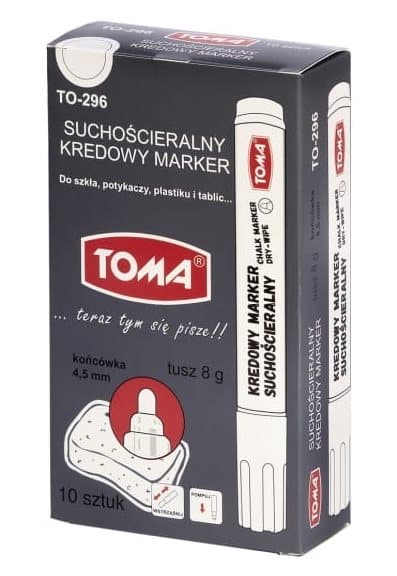 Toma 296 Chalk Marker Orange Dry Erase 29651