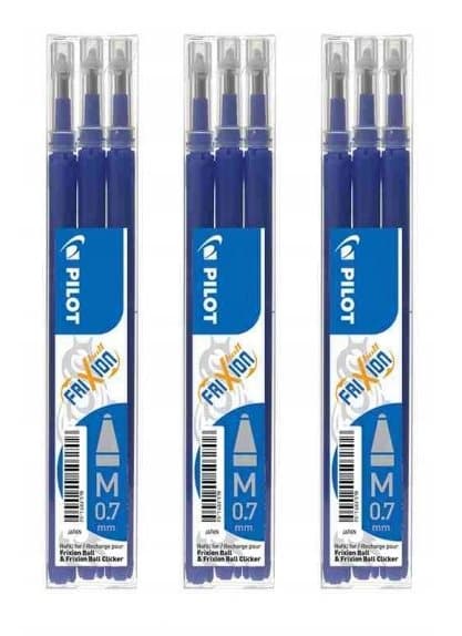 Frixion Blue Inserts 0,7 mm 9 sisäosaa /3 kpl/
