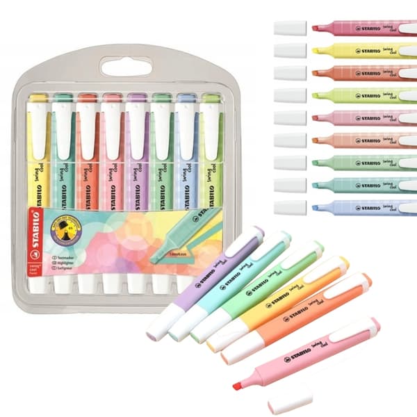 Stabilo Swing Cool Pastel Highlighter Sæt / 8 stk / 275/8-08-1