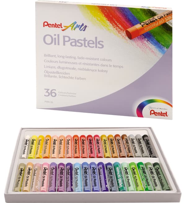 Pentel PHN Oliepastell 36 farver