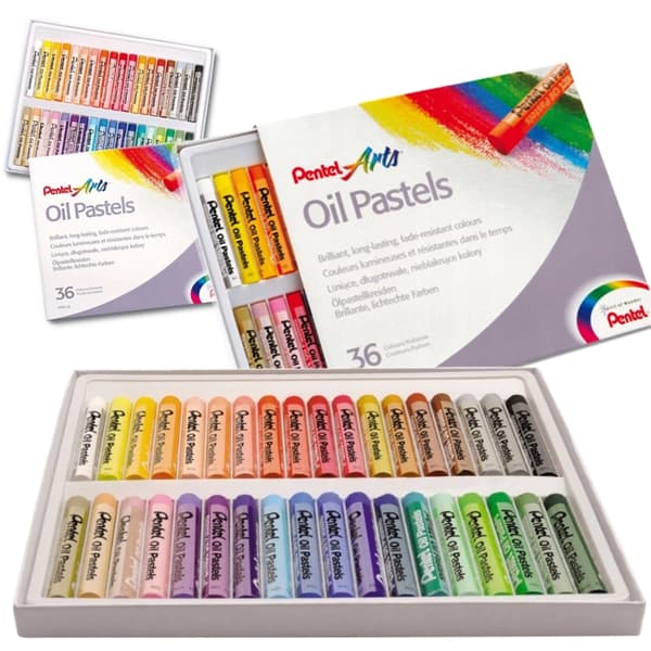 Pentel PHN Oliepastell 36 farver