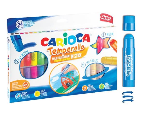 Carioca TEMPERELLO malerpinde 24 farver 43290