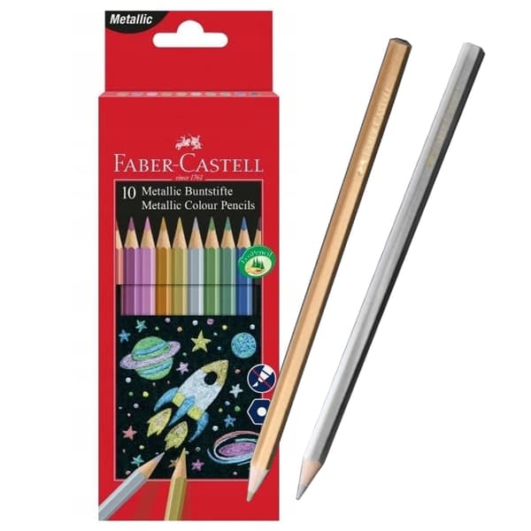 Faber-Castell metalliske blyanter 10 farver 201583