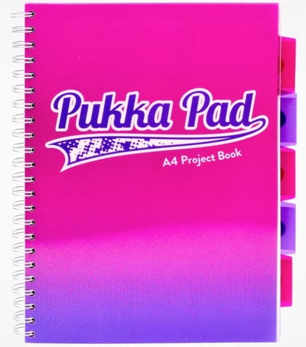 Pukka Pad Fusion Spiral Notebook pinkki 200k/80g A4 8408-FUS