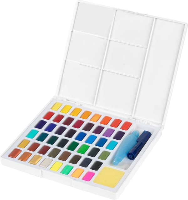 Akvarellfärger i kuber CS Faber-Castell 48 färger Förpackning 169748 FC
