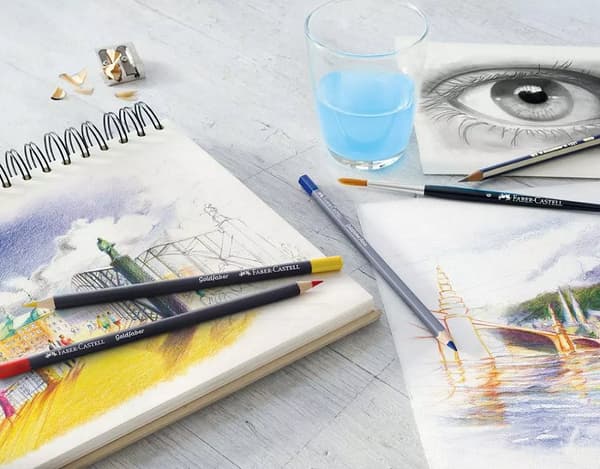 Faber-Castell Goldfaber Aqua Akvarelblyanter 36 farver Metalemballage 114636 FC