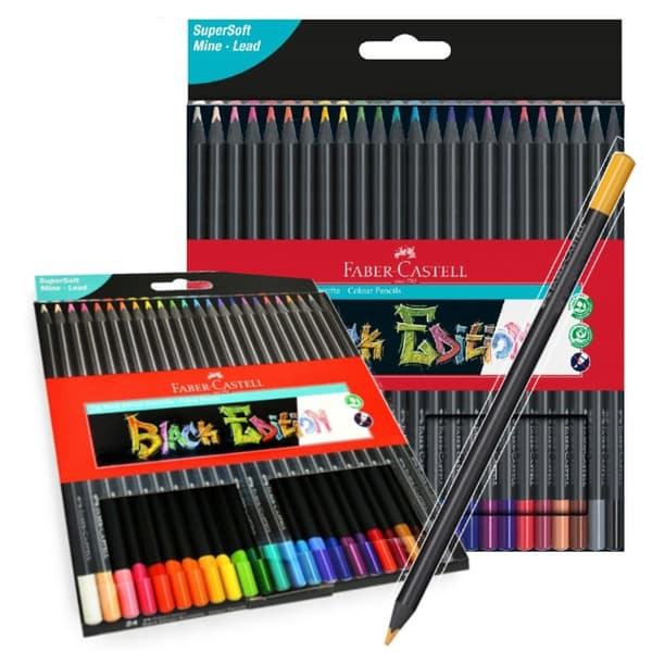 FABER-CASTELL BLACK EDITION Pennor 24 färger 116424FC